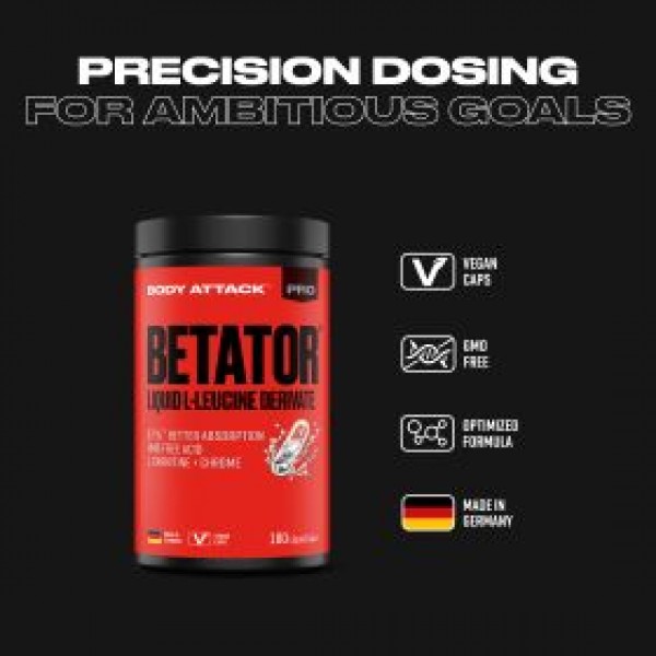 BODY ATTACK Betator 180 kapslar 