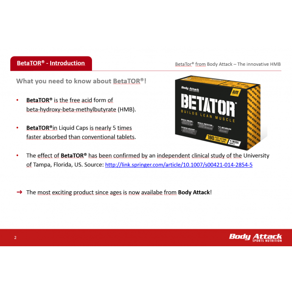Body Attack - Betator 180 caps