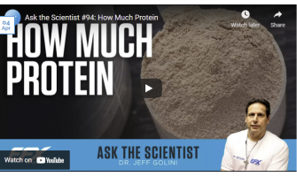 ASK THE SCIENTIST #94: HOW MUCH PROTEIN